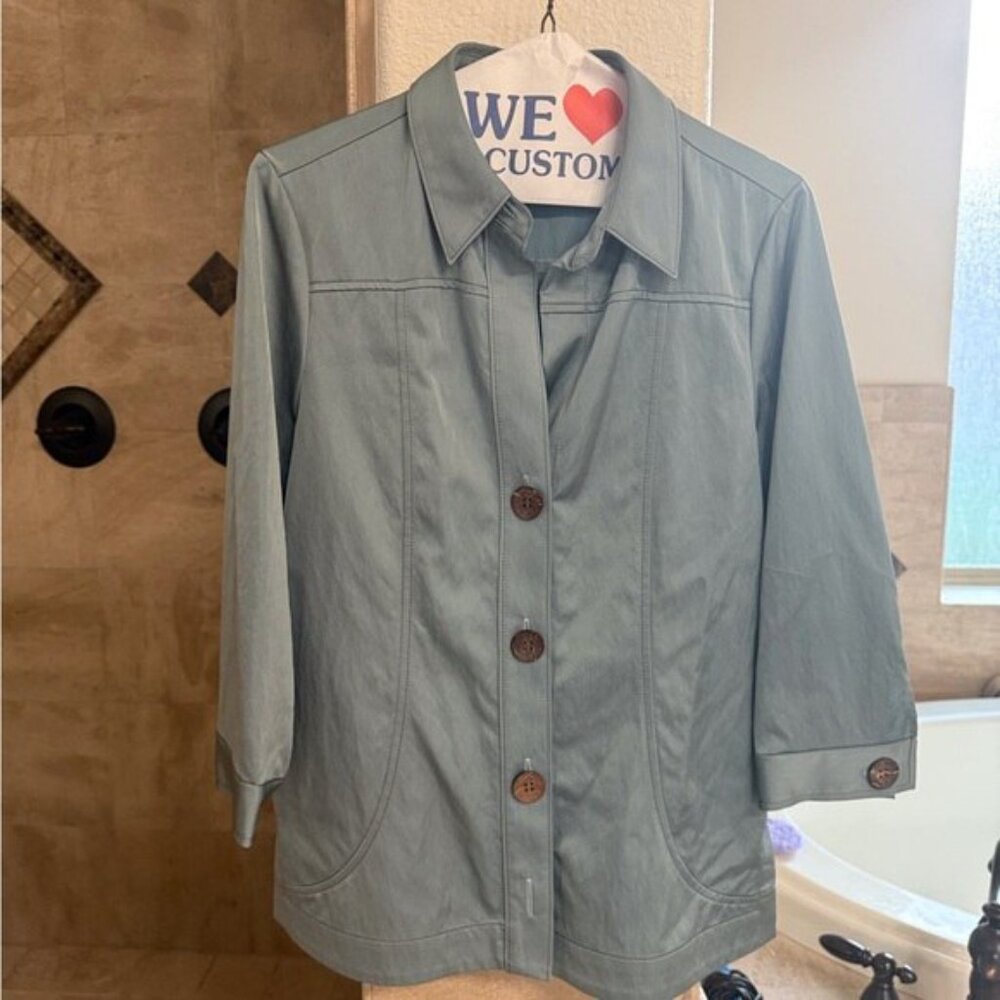 Structured Blue Utility Jacket With Tailored - image 1